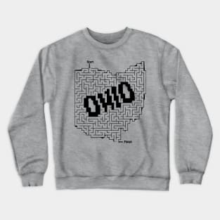 Ohio Maze Puzzle Crewneck Sweatshirt